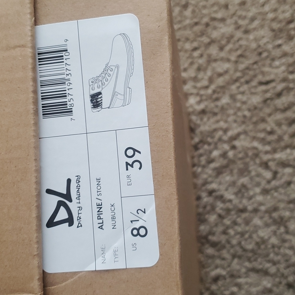 Brand new boots. I love them they were to big when I got them in the mail.